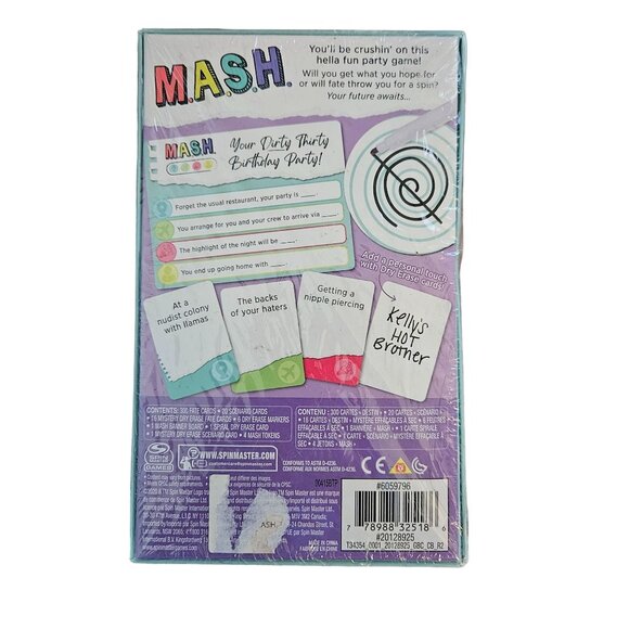 M.A.S.H. Adult Party Game - Hilarity & Nostalgia for Ages 17+ by Spin Master - Picture 2 of 6